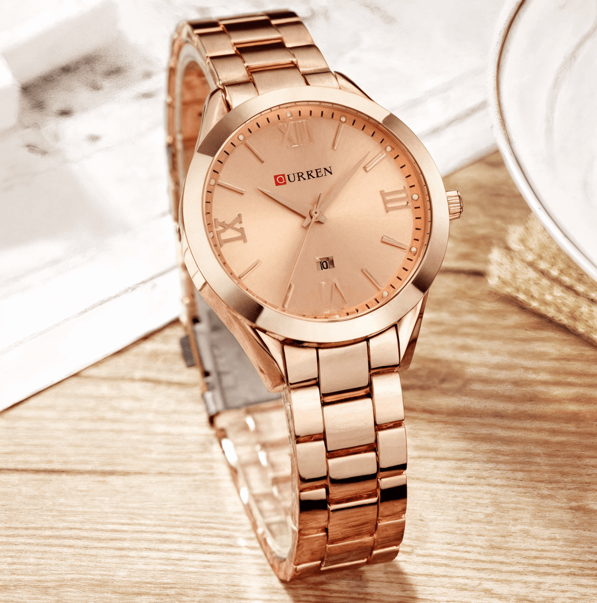Relógio Curren Feminino Aurora Rosa