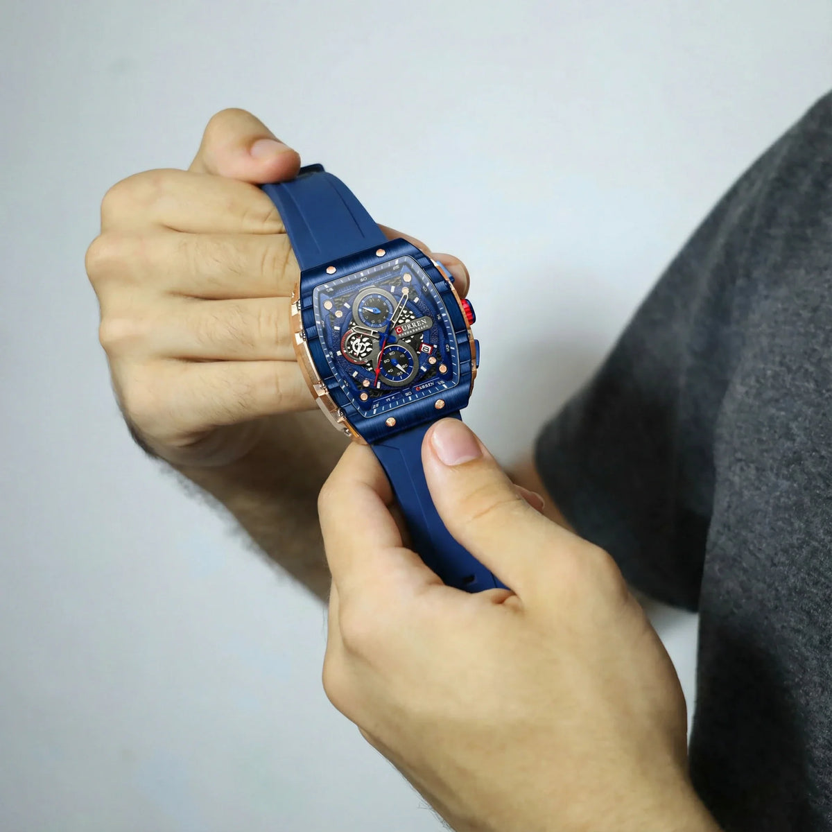 Relógio Curren Regent Blue Masculino